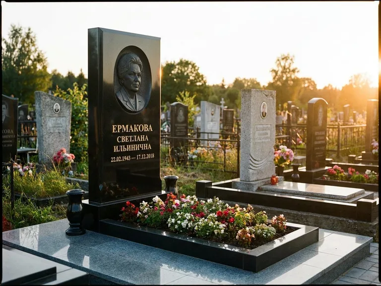 Памятник с барельефом — выполненная работа 18 в Туле