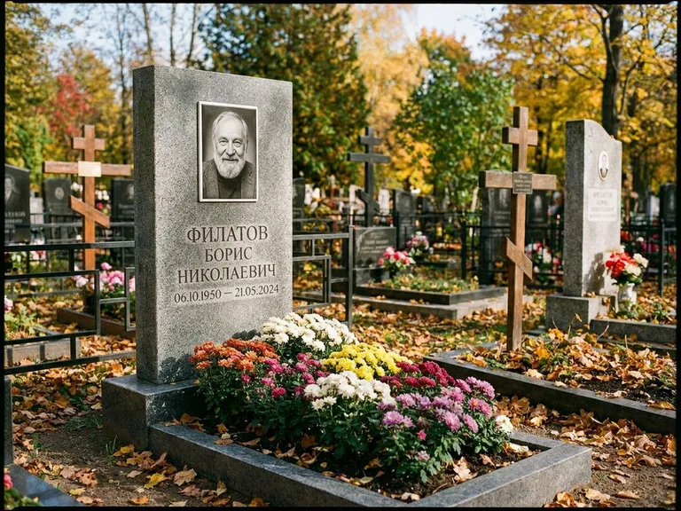 Керамический портрет с цветником в Туле