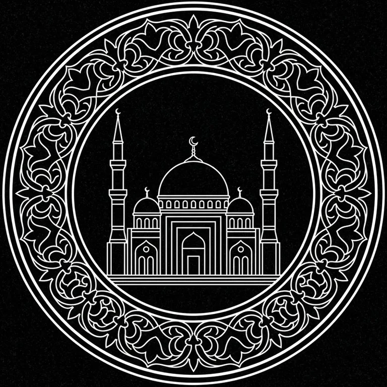Эскиз: В медальоне — круглый медальон с восточным кантом в Туле