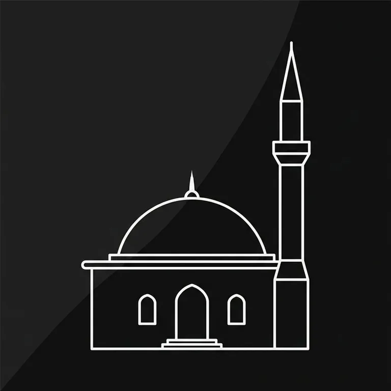 Эскиз: Одноминаретная — скромный силуэт сельской мечети в Туле
