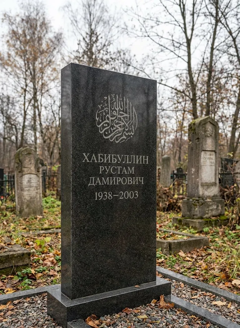 Аллея на Мусульманском кладбище в Омске
