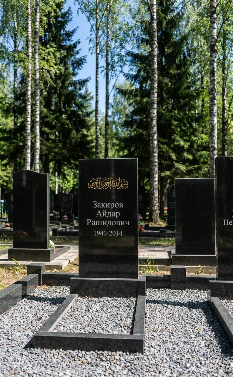 Аллея на Мусульманском кладбище в Саратове