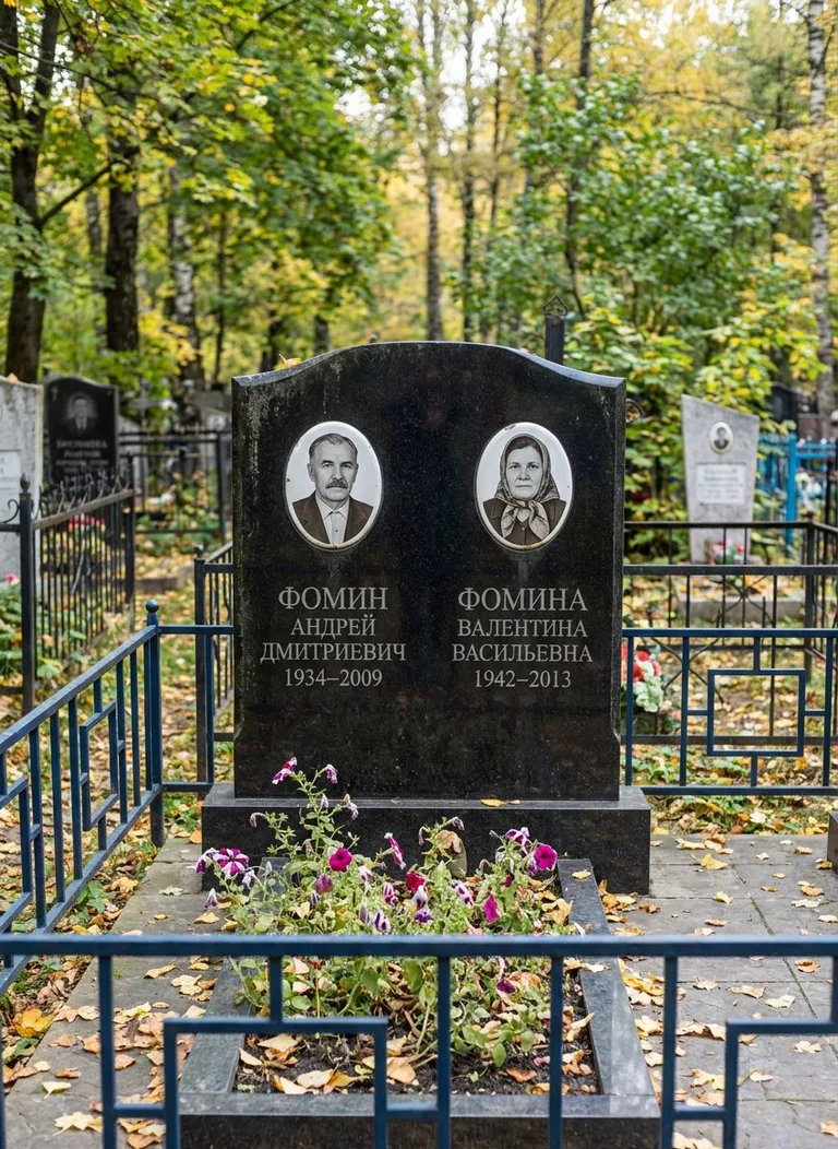 Аллея на Новейшем кладбище в Ставрополе
