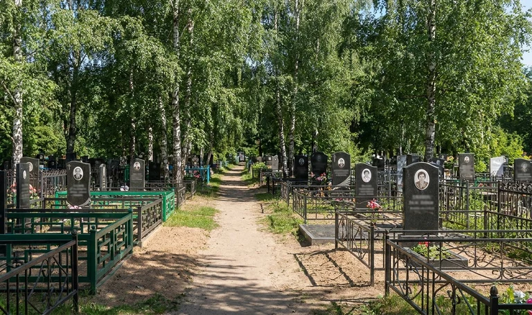Памятники на Преображенском кладбище в Рязани
