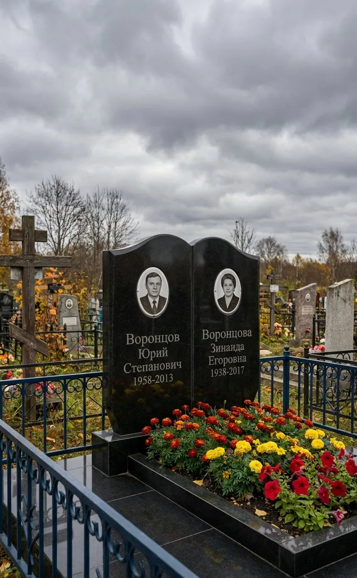 Аллея на Степном кладбище в Оренбурге