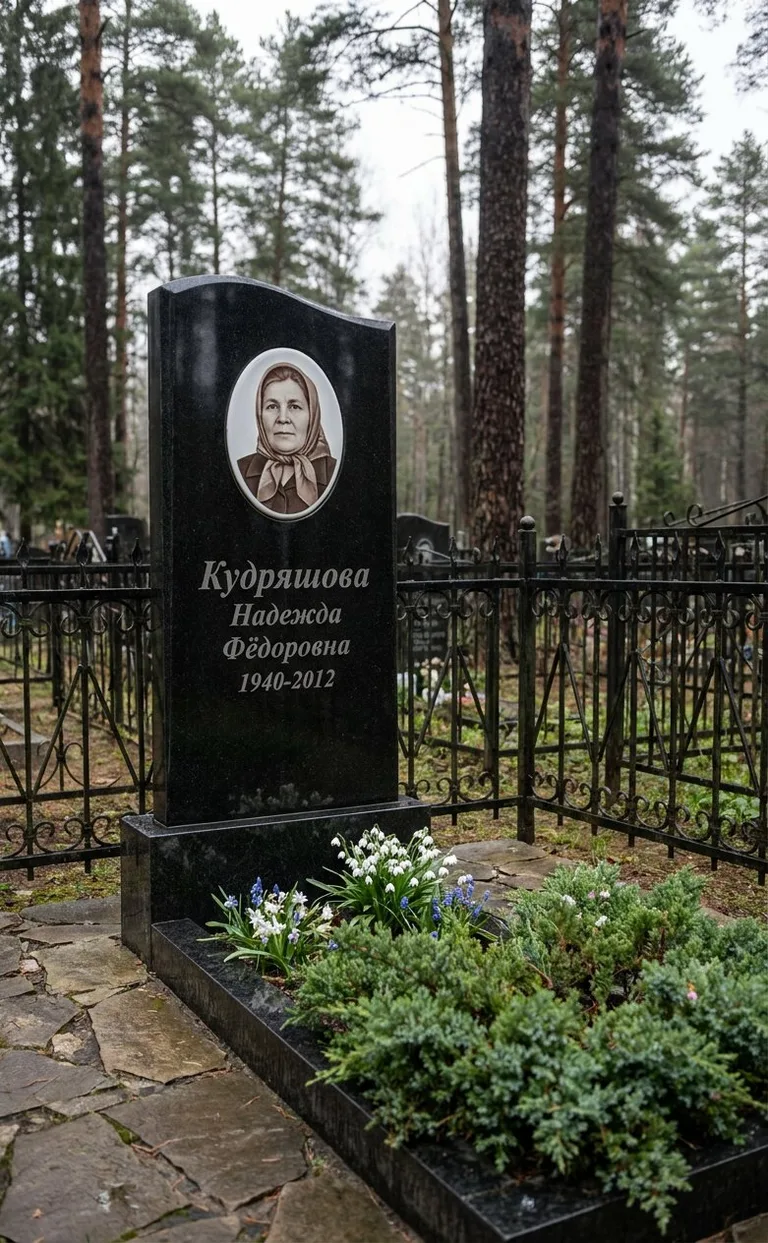 Аллея на Воскресенском кладбище в Ульяновске