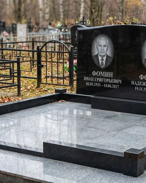 Премиум-комплекс под ключ с вазами и скамьёй в Туле