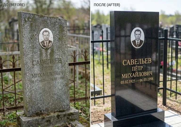 Комплексная реставрация старого памятника: до и после в Туле