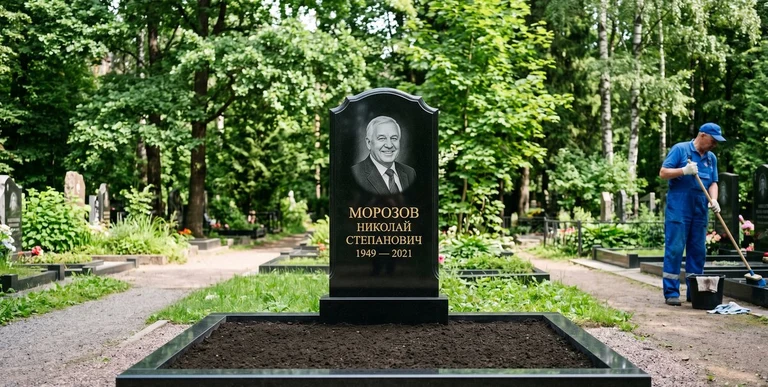 Уборка могил на кладбище в Туле — наведение порядка, мойка памятника, благоустройство участка