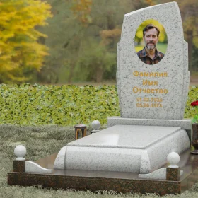 Вертикальный комбинированный памятник - П121