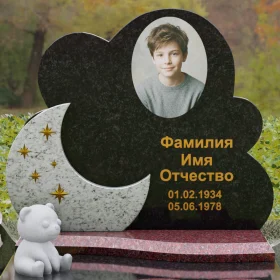 Вертикальный гранитный памятник светский - П133