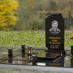 Вертикальный гранитный памятник для светских - П149