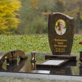 Гранитный вертикальный памятник без креста - П156