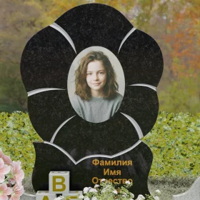 Вертикальный светский гранитный памятник - П233