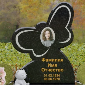 Гранитный вертикальный памятник светский - П236