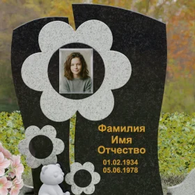Вертикальный комбинированный светский памятник - П241