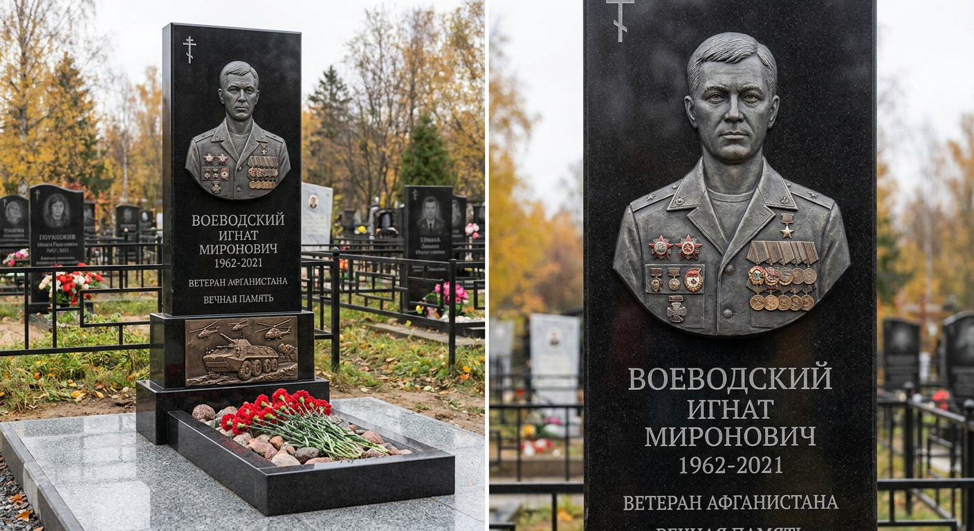 Пример дизайна: Памятник ветерану Афганистана