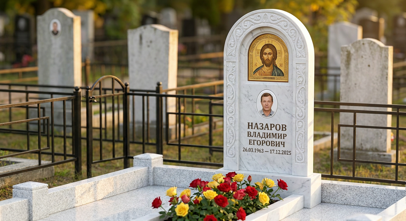 Пример дизайна: Гранитный памятник в виде сердца с цветником — фото и цена