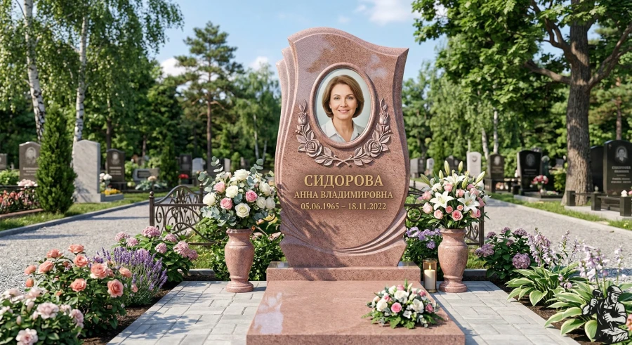 pamyatnik-iz-rozovogo-granita-sidorova-anna
