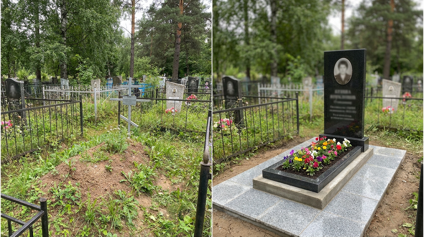Установка памятника в Туле — пример 2
